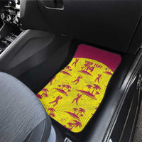 West Indies Cricket Custom Car Mats Windies Palm Tree Tropical Style - Wonder Print Shop