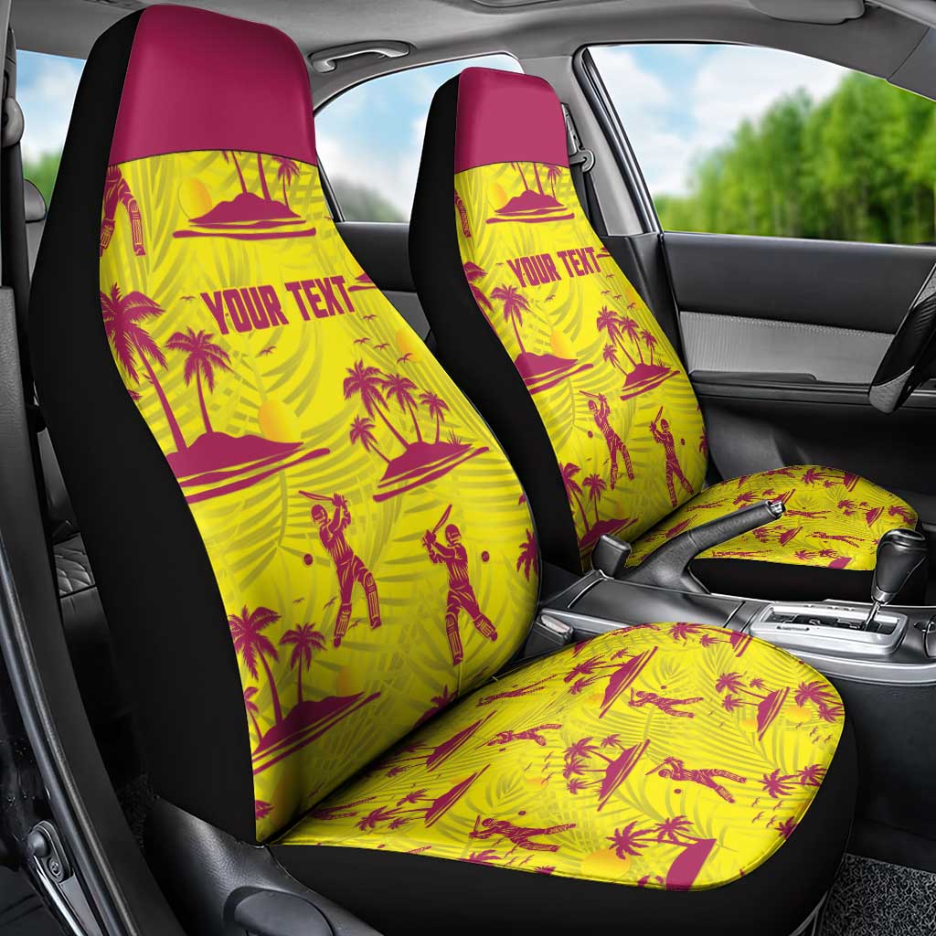 West Indies Cricket Custom Car Seat Cover Windies Palm Tree Tropical Style - Wonder Print Shop