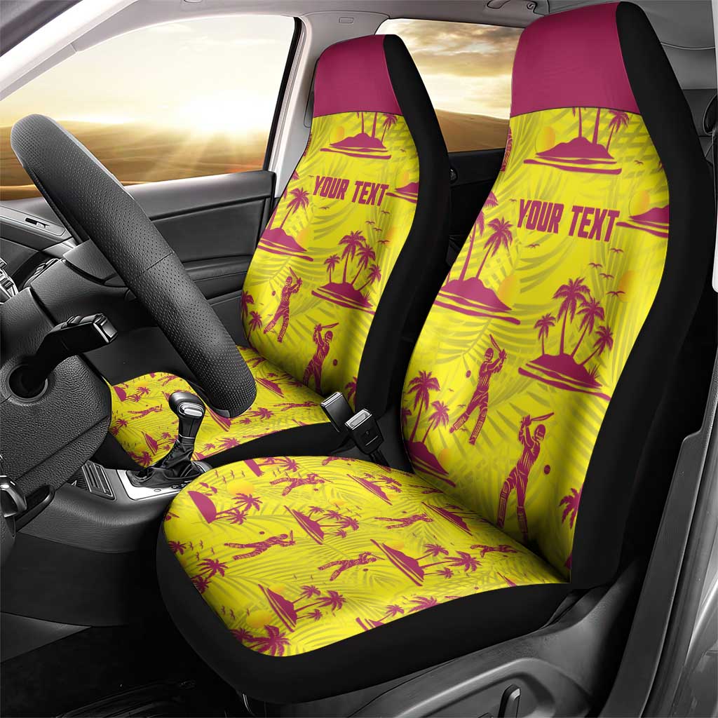 West Indies Cricket Custom Car Seat Cover Windies Palm Tree Tropical Style - Wonder Print Shop