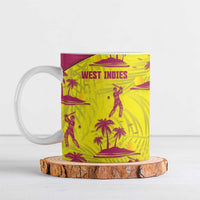 West Indies Cricket Ceramic Mug Windies Palm Tree Tropical Style - Wonder Print Shop