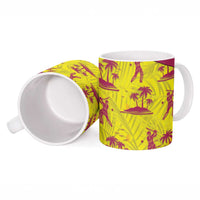 West Indies Cricket Ceramic Mug Windies Palm Tree Tropical Style - Wonder Print Shop