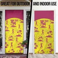 West Indies Cricket Custom Door Cover Windies Palm Tree Tropical Style - Wonder Print Shop