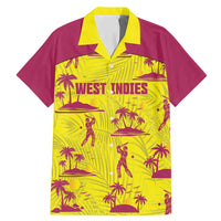 West Indies Cricket Custom Family Matching Mermaid Dress and Hawaiian Shirt Windies Palm Tree Tropical Style - Wonder Print Shop