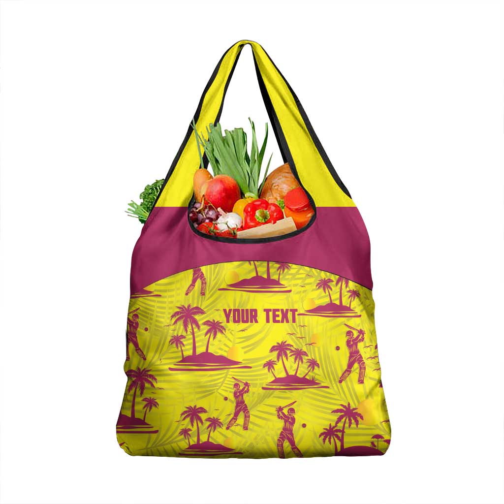 West Indies Cricket Custom Grocery Bag Windies Palm Tree Tropical Style - Wonder Print Shop