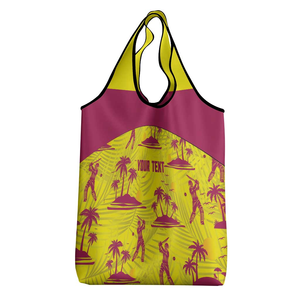 West Indies Cricket Custom Grocery Bag Windies Palm Tree Tropical Style - Wonder Print Shop