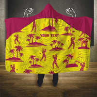 West Indies Cricket Custom Hooded Blanket Windies Palm Tree Tropical Style - Wonder Print Shop