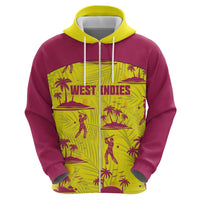 West Indies Cricket Custom Hoodie Windies Palm Tree Tropical Style - Wonder Print Shop