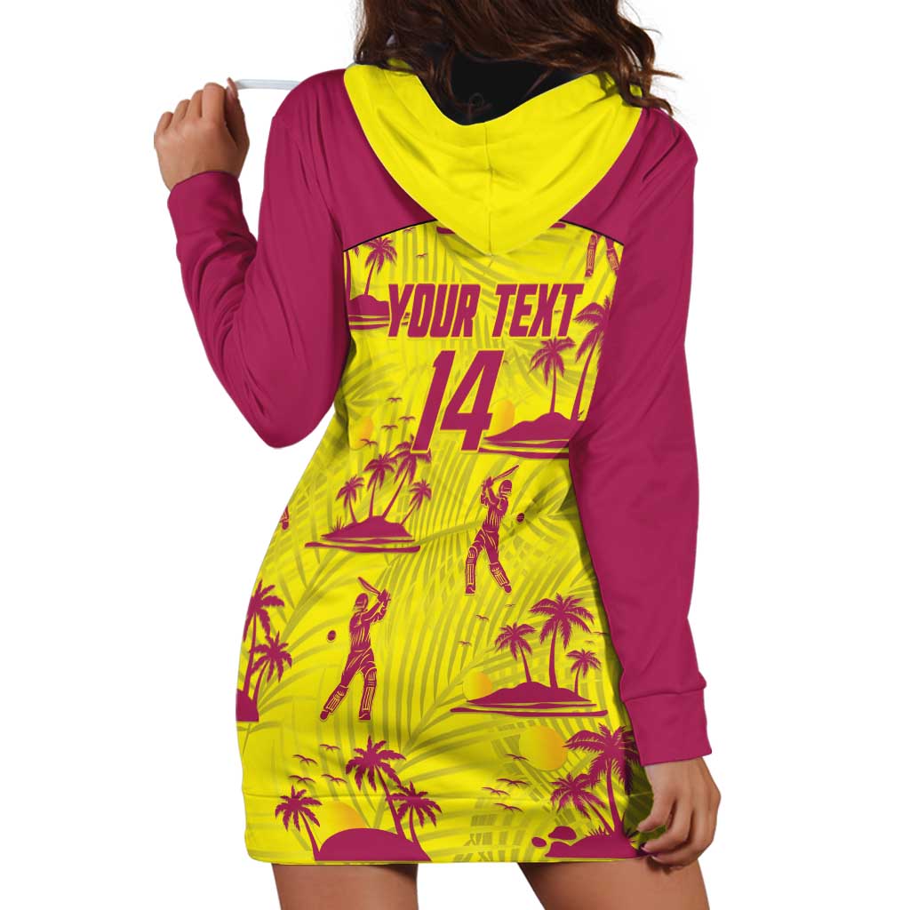 West Indies Cricket Custom Hoodie Dress Windies Palm Tree Tropical Style - Wonder Print Shop