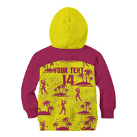 West Indies Cricket Custom Kid Hoodie Windies Palm Tree Tropical Style - Wonder Print Shop