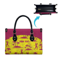 West Indies Cricket Custom Leather Bag Windies Palm Tree Tropical Style - Wonder Print Shop