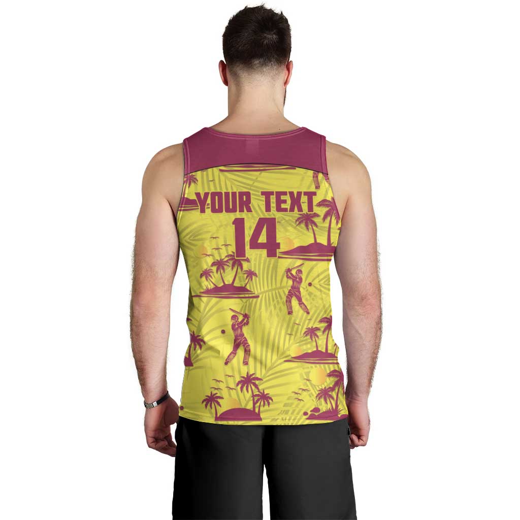 West Indies Cricket Custom Men Tank Top Windies Palm Tree Tropical Style - Wonder Print Shop