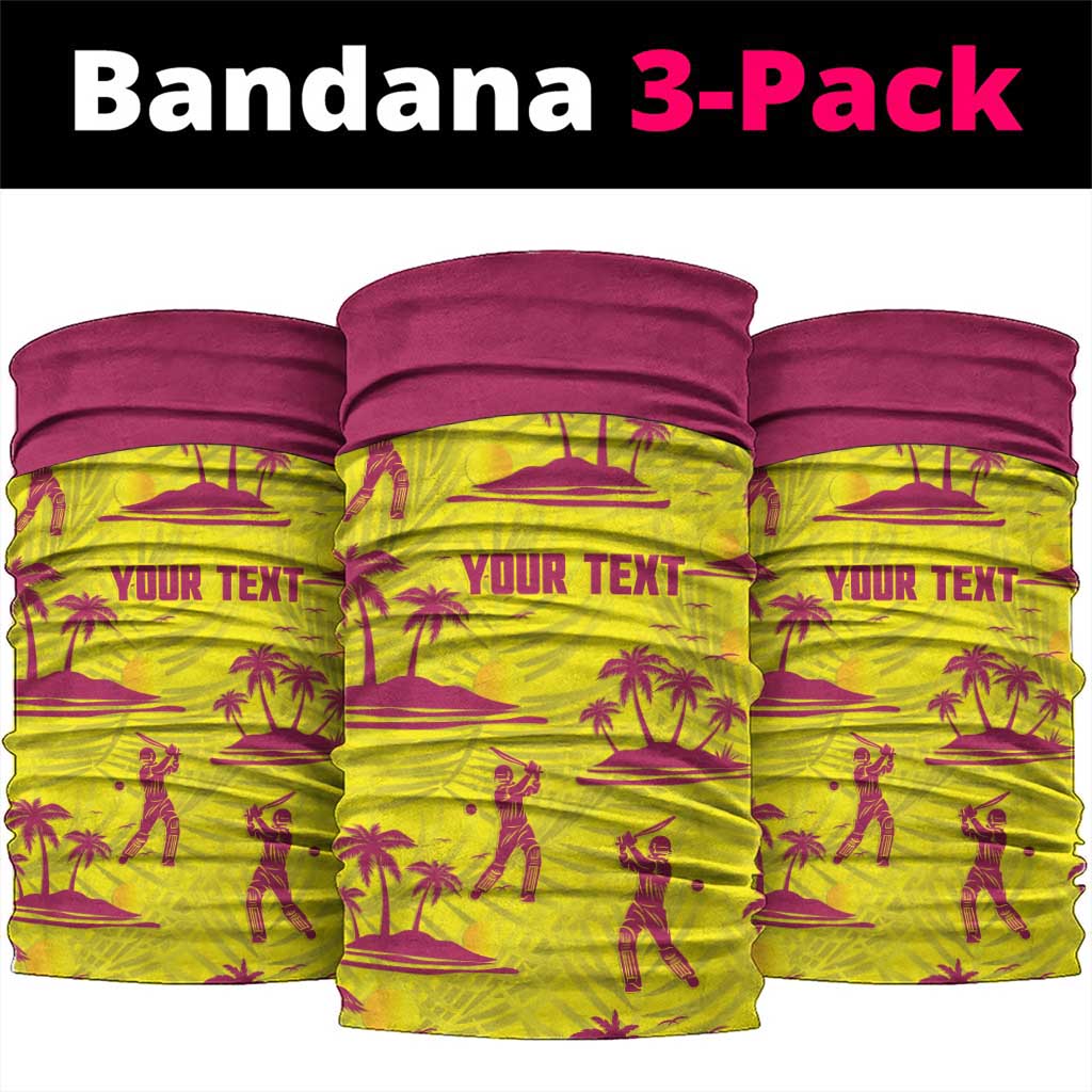 West Indies Cricket Custom Neck Gaiter Windies Palm Tree Tropical Style - Wonder Print Shop