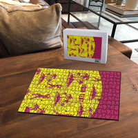 West Indies Cricket Custom Puzzle Windies Palm Tree Tropical Style - Wonder Print Shop