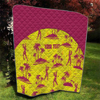 West Indies Cricket Custom Quilt Windies Palm Tree Tropical Style - Wonder Print Shop