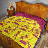 West Indies Cricket Custom Quilt Windies Palm Tree Tropical Style - Wonder Print Shop