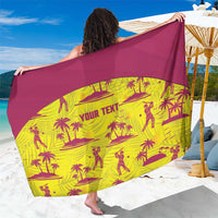 West Indies Cricket Custom Sarong Windies Palm Tree Tropical Style - Wonder Print Shop