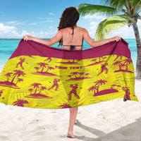 West Indies Cricket Custom Sarong Windies Palm Tree Tropical Style - Wonder Print Shop