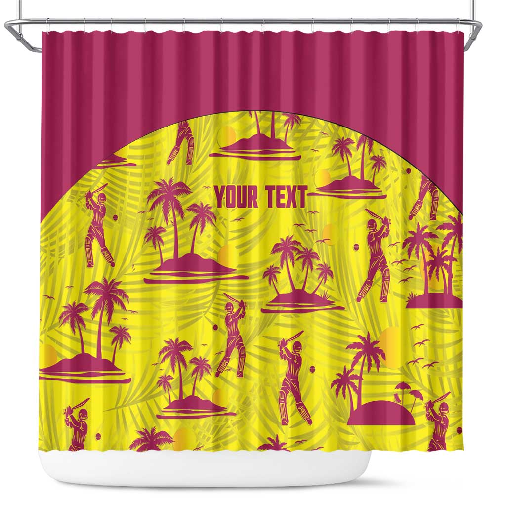 West Indies Cricket Custom Shower Curtain Windies Palm Tree Tropical Style - Wonder Print Shop