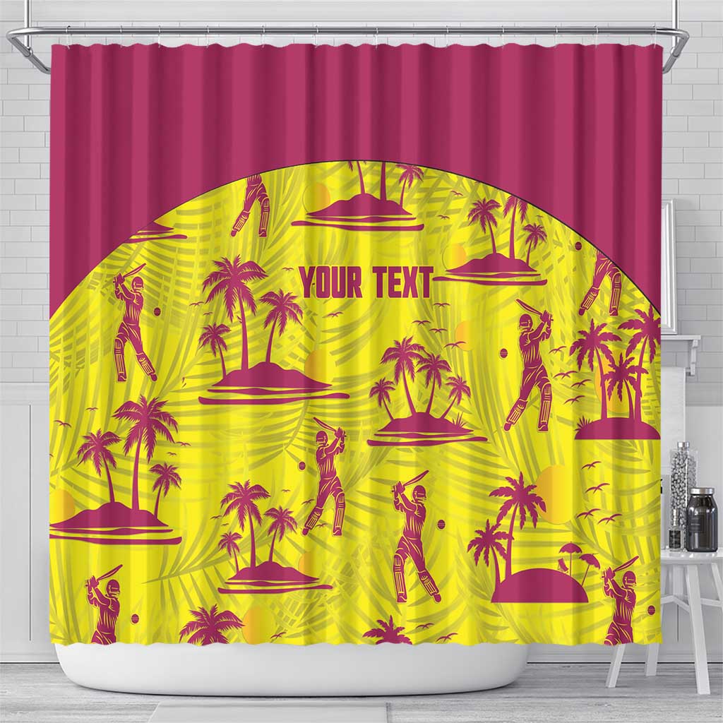 West Indies Cricket Custom Shower Curtain Windies Palm Tree Tropical Style - Wonder Print Shop