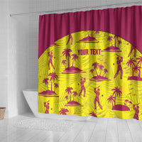 West Indies Cricket Custom Shower Curtain Windies Palm Tree Tropical Style - Wonder Print Shop