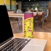 West Indies Cricket Skinny Tumbler Windies Palm Tree Tropical Style - Wonder Print Shop