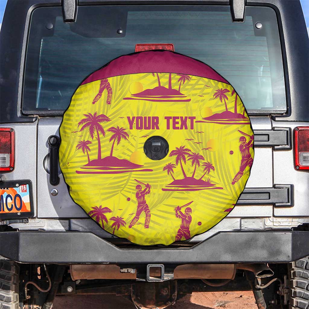 West Indies Cricket Custom Spare Tire Cover Windies Palm Tree Tropical Style - Wonder Print Shop
