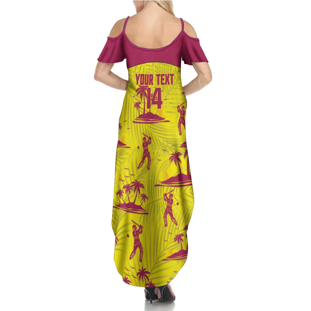 West Indies Cricket Custom Summer Maxi Dress Windies Palm Tree Tropical Style - Wonder Print Shop