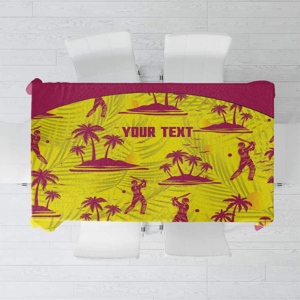 West Indies Cricket Custom Tablecloth Windies Palm Tree Tropical Style - Wonder Print Shop