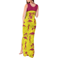 West Indies Cricket Custom Tank Maxi Dress Windies Palm Tree Tropical Style - Wonder Print Shop