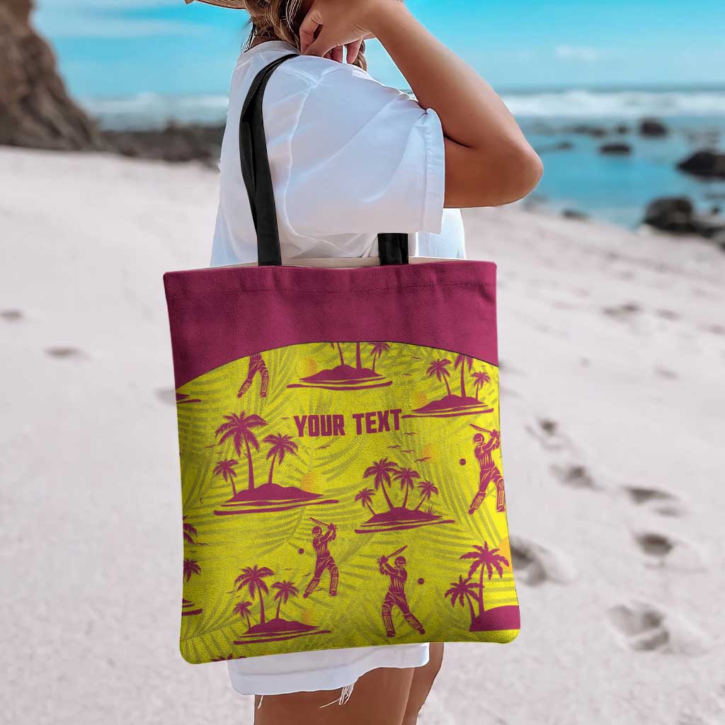 West Indies Cricket Custom Tote Bag Windies Palm Tree Tropical Style - Wonder Print Shop
