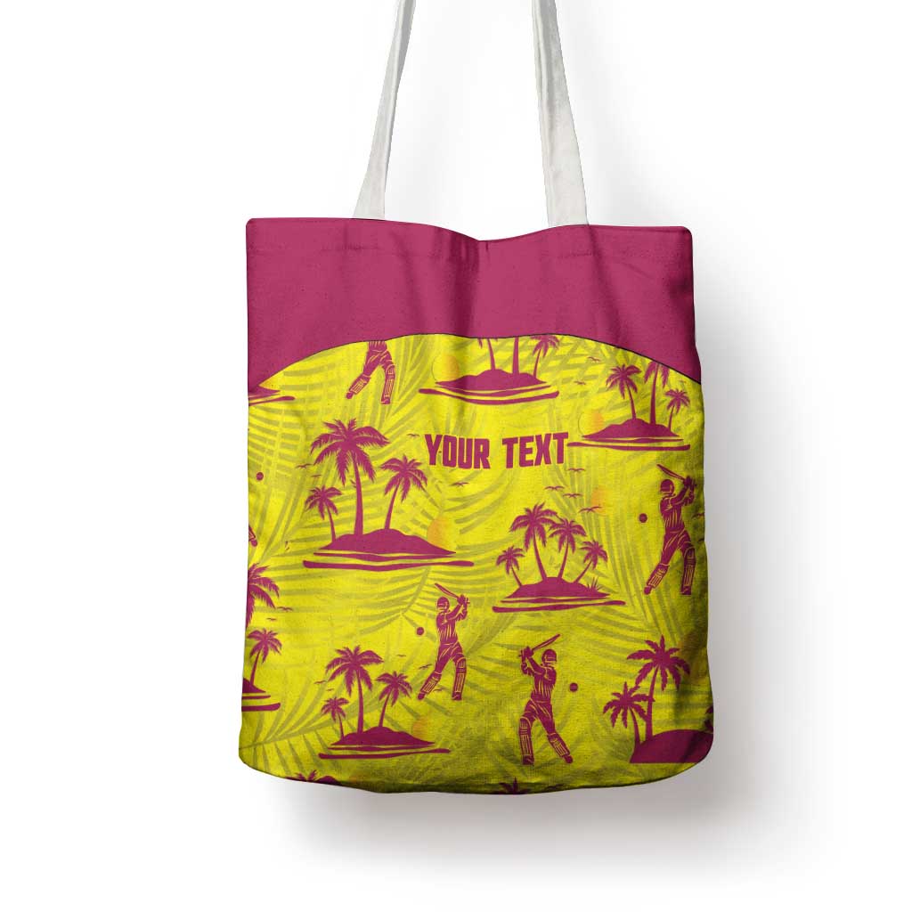 West Indies Cricket Custom Tote Bag Windies Palm Tree Tropical Style - Wonder Print Shop
