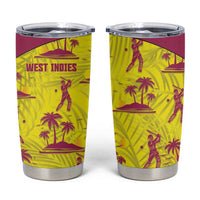 West Indies Cricket Tumbler Cup Windies Palm Tree Tropical Style - Wonder Print Shop