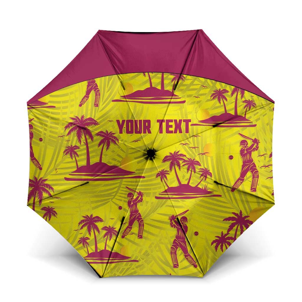 West Indies Cricket Custom Umbrella Windies Palm Tree Tropical Style - Wonder Print Shop