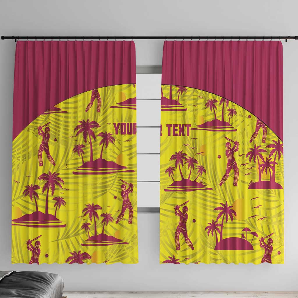 West Indies Cricket Custom Window Curtain Windies Palm Tree Tropical Style - Wonder Print Shop