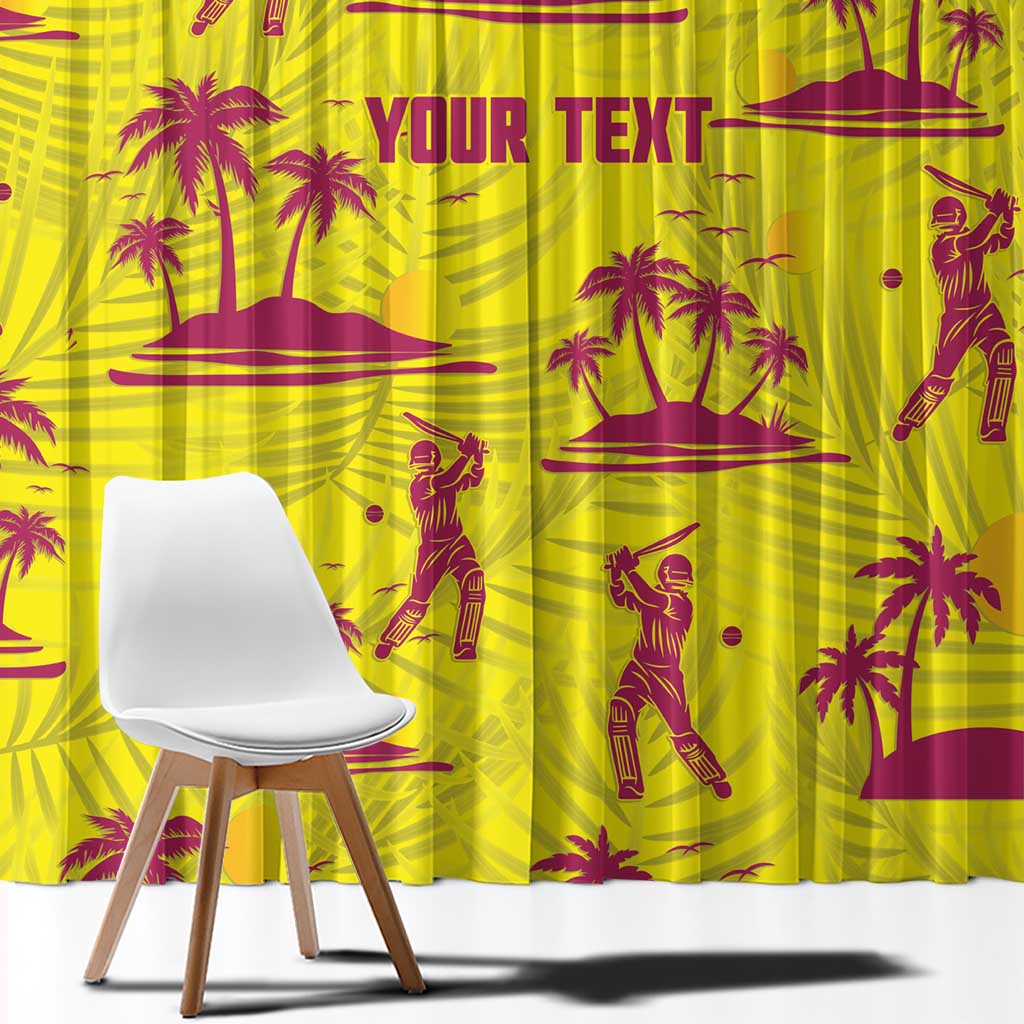 West Indies Cricket Custom Window Curtain Windies Palm Tree Tropical Style - Wonder Print Shop