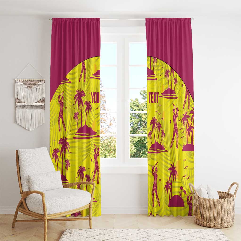 West Indies Cricket Custom Window Curtain Windies Palm Tree Tropical Style - Wonder Print Shop
