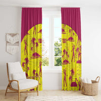 West Indies Cricket Custom Window Curtain Windies Palm Tree Tropical Style - Wonder Print Shop