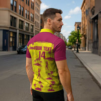 West Indies Cricket Custom Zipper Polo Shirt Windies Palm Tree Tropical Style - Wonder Print Shop