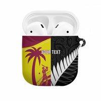New Zealand and West Indies Cricket Custom AirPods Case Black Cap Windies Together - Wonder Print Shop