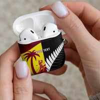 New Zealand and West Indies Cricket Custom AirPods Case Black Cap Windies Together - Wonder Print Shop