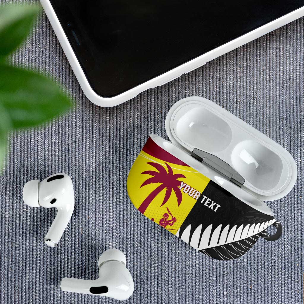 New Zealand and West Indies Cricket Custom AirPods Case Black Cap Windies Together - Wonder Print Shop