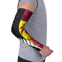 New Zealand and West Indies Cricket Custom Arm Sleeves Black Cap Windies Together - Wonder Print Shop
