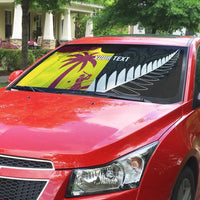 New Zealand and West Indies Cricket Custom Auto Sun Shade Black Cap Windies Together - Wonder Print Shop