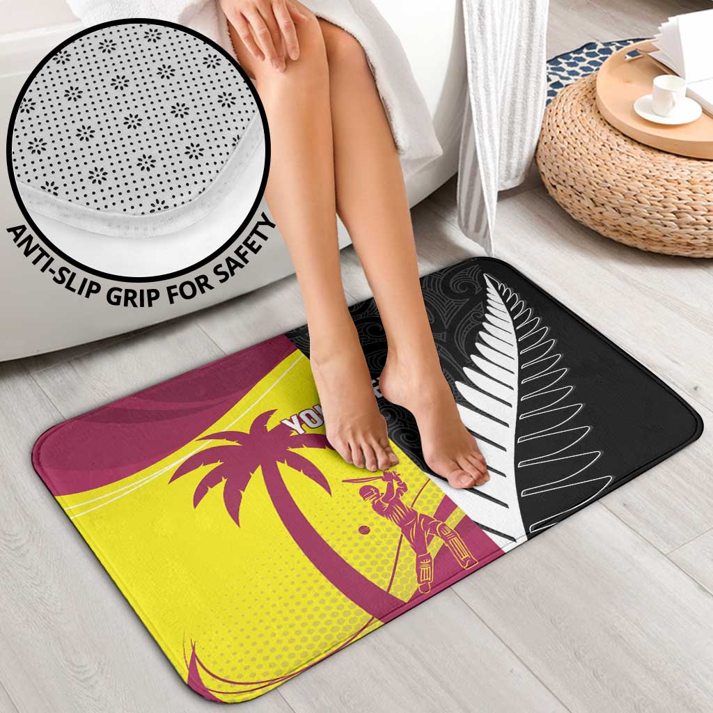 New Zealand and West Indies Cricket Custom Bathroom Set Black Cap Windies Together - Wonder Print Shop