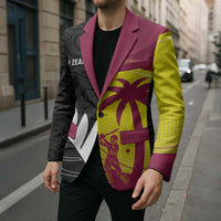 New Zealand and West Indies Cricket Custom Blazer Black Cap Windies Together - Wonder Print Shop