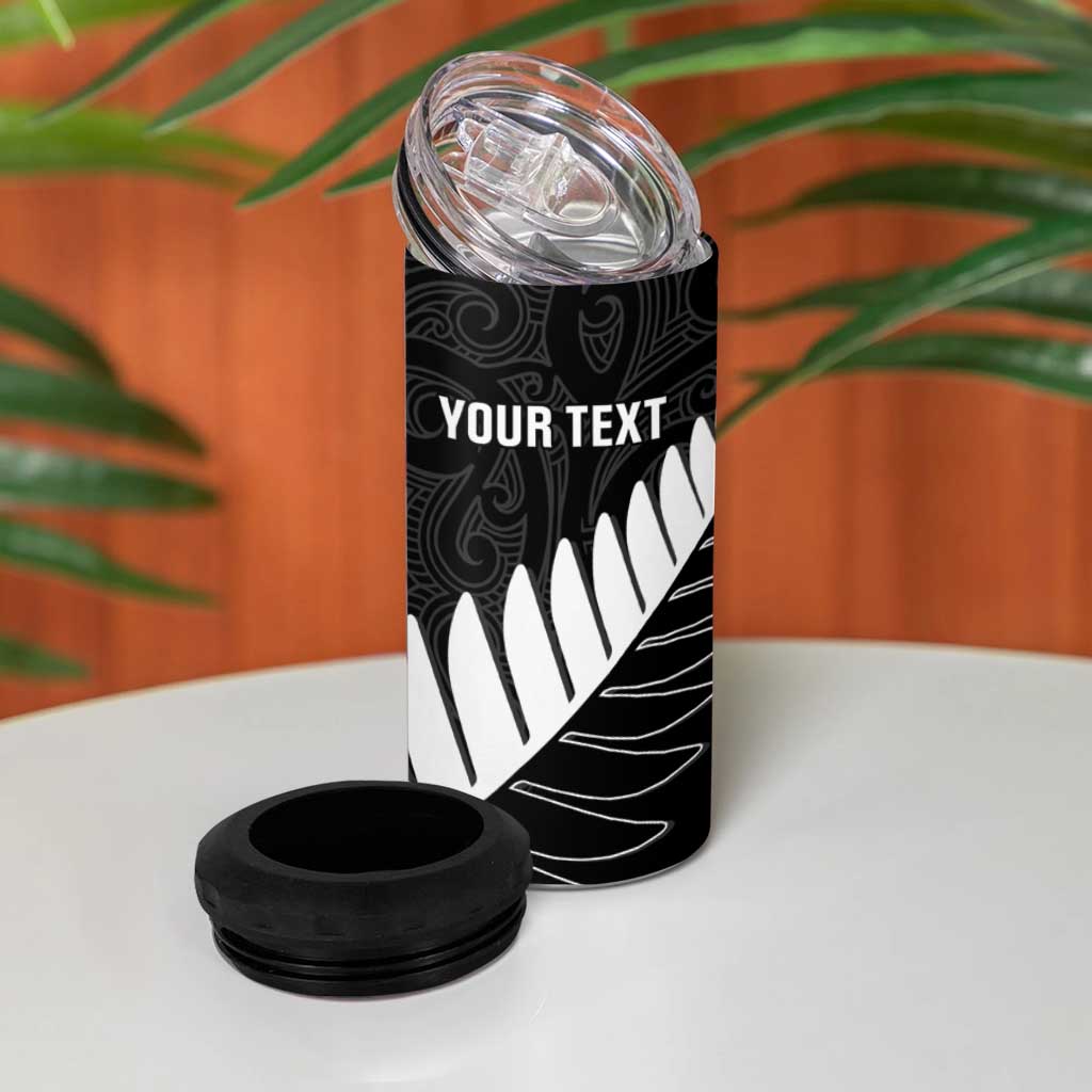 New Zealand and West Indies Cricket Custom 4 in 1 Can Cooler Tumbler Black Cap Windies Together - Wonder Print Shop