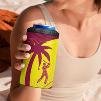 New Zealand and West Indies Cricket Custom 4 in 1 Can Cooler Tumbler Black Cap Windies Together - Wonder Print Shop