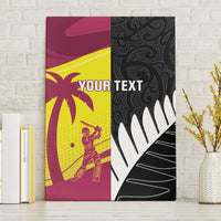 New Zealand and West Indies Cricket Custom Canvas Wall Art Black Cap Windies Together - Wonder Print Shop