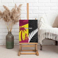 New Zealand and West Indies Cricket Custom Canvas Wall Art Black Cap Windies Together - Wonder Print Shop