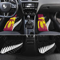 New Zealand and West Indies Cricket Custom Car Mats Black Cap Windies Together - Wonder Print Shop